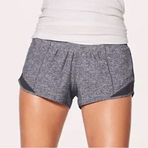 Lululemon Hotty Hot Low-Rise Lined 2.5 inch Charcoal Athletic Shorts